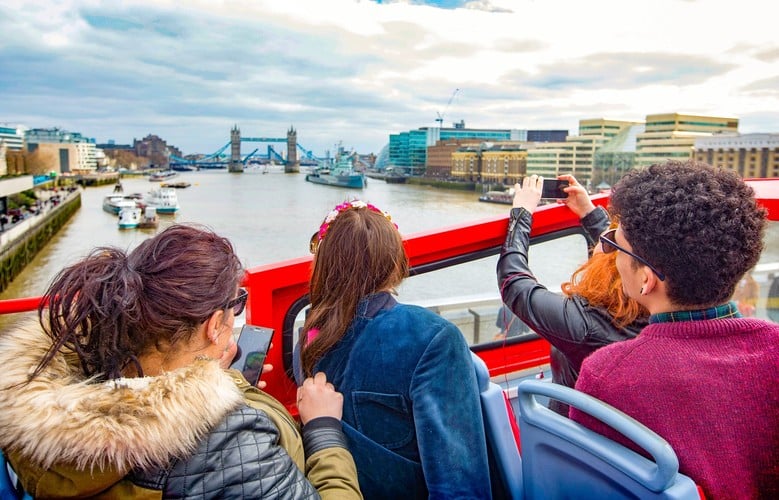 City sightseeing bus in London