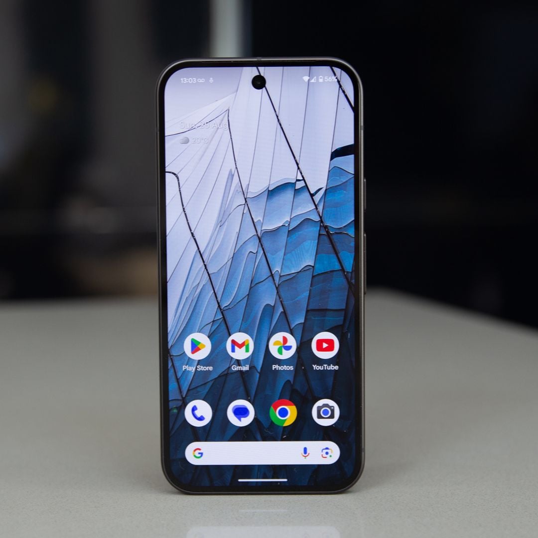 Smartphone screen shown upright on a tabletop