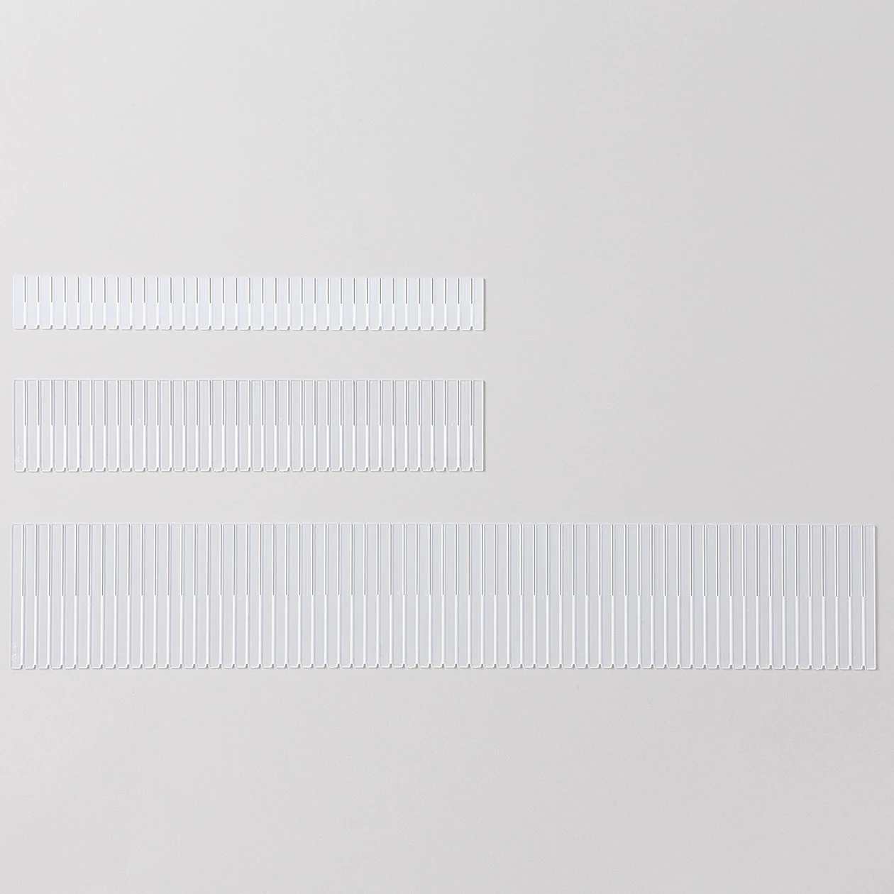 MUJI polypropylene drawer partition shown as an organiser insert