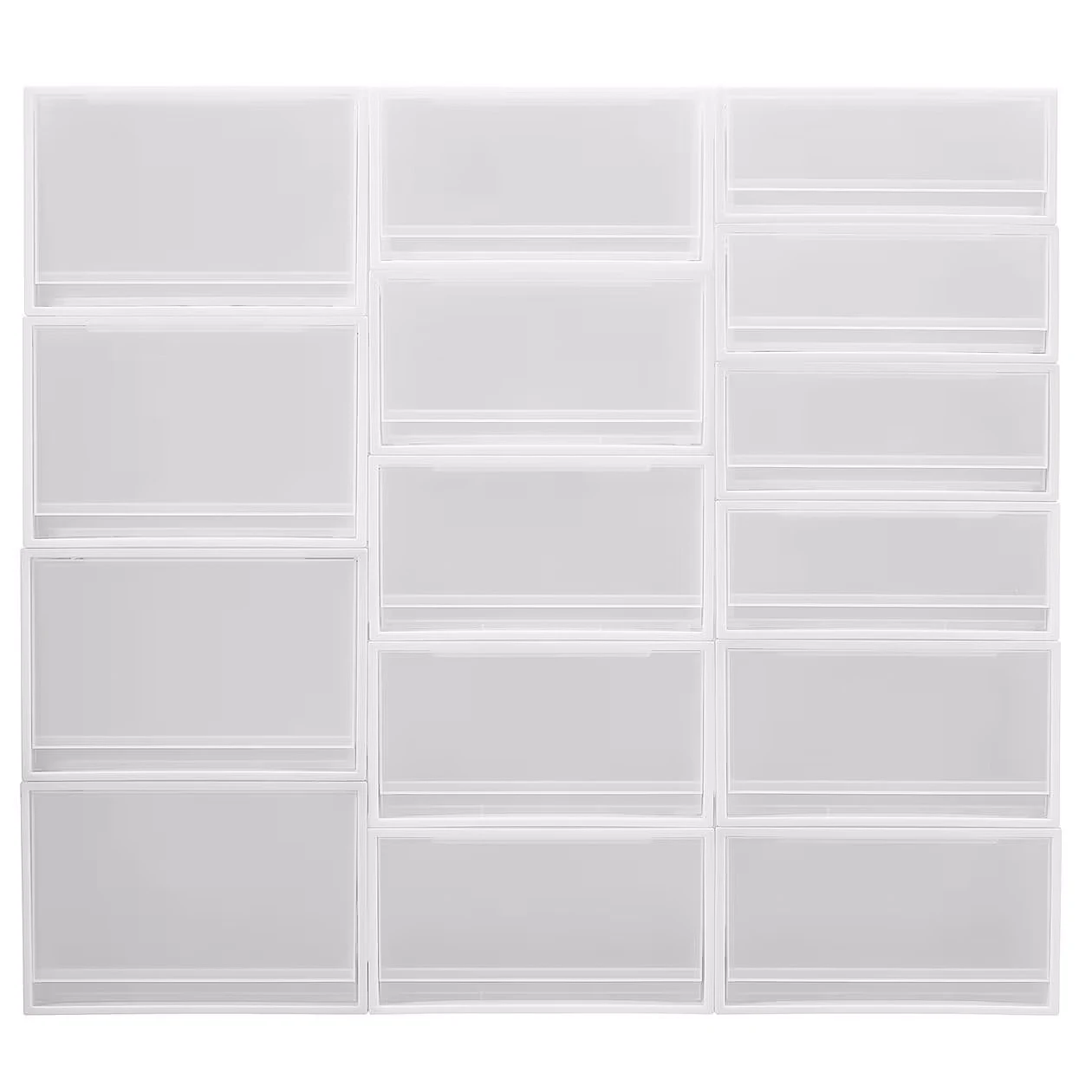 MUJI polypropylene storage drawer shown closed