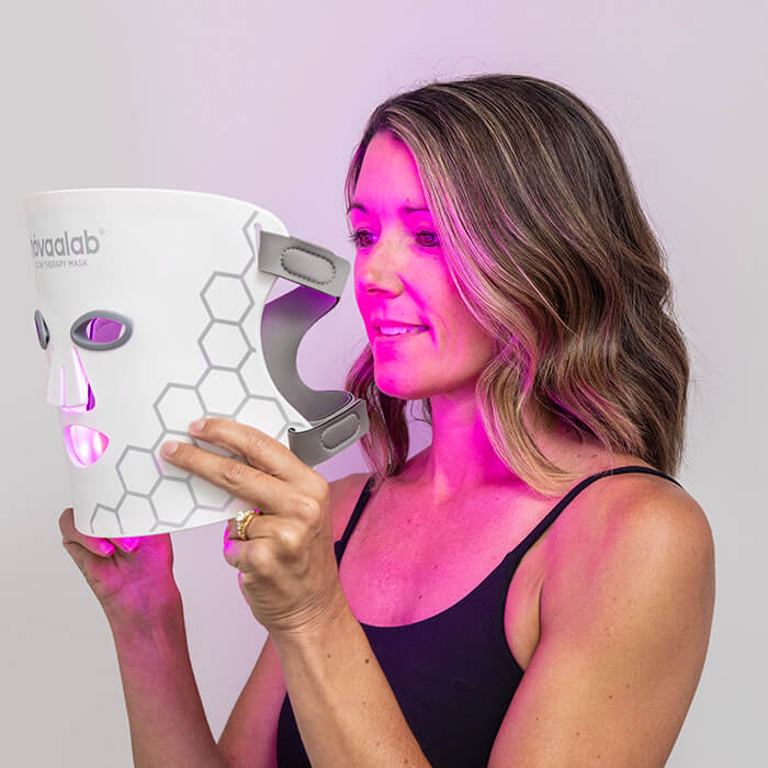 Purple LED therapy mask from NOVAALAB LLC