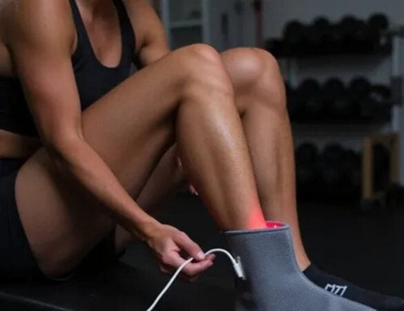 NOVAALAB LLC light therapy boot in use