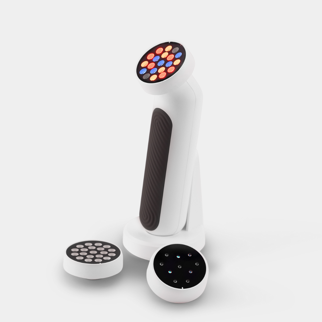 Light Switch handheld device with its interchangeable therapy heads