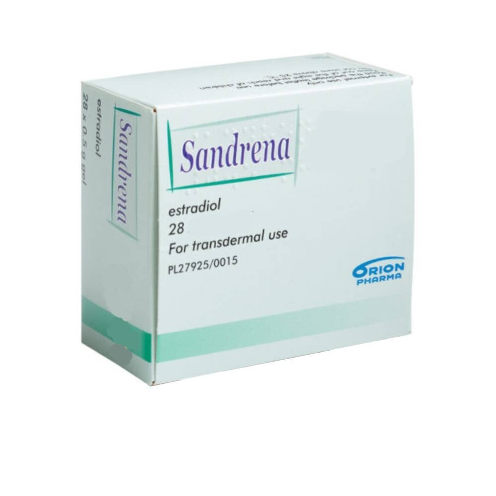 Sandrena gel listed in the PillSorted HRT range