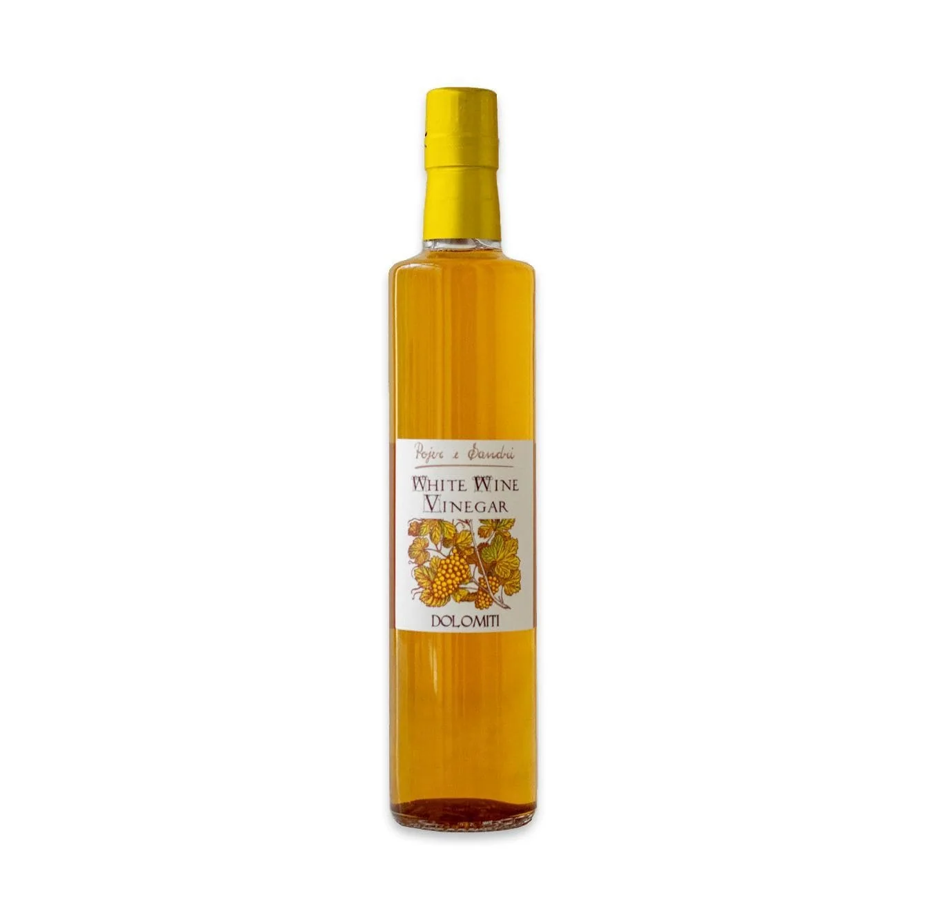 Bottle of Pojer and Sandri white wine vinegar