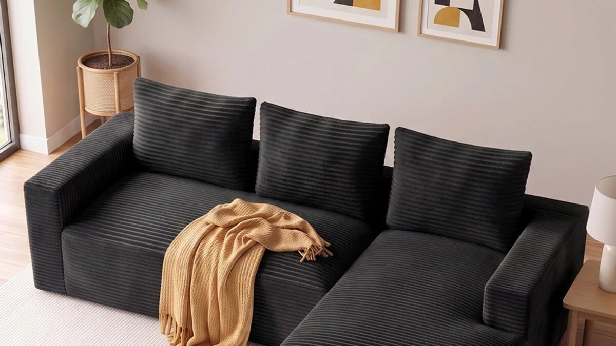 RattanTree L-Shaped Corduroy Cloud Sofa Review: What to Know Before Ordering