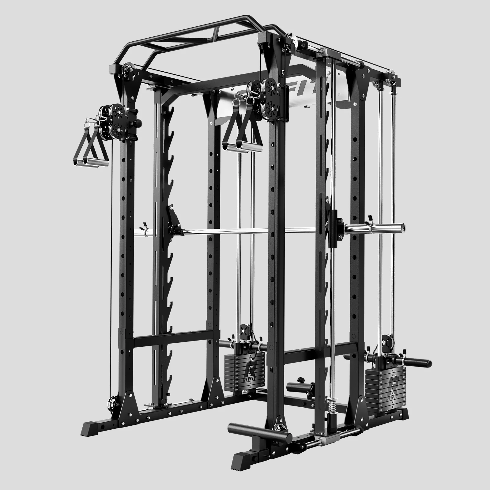 RITFIT P9 cage with Smith bar and cable system