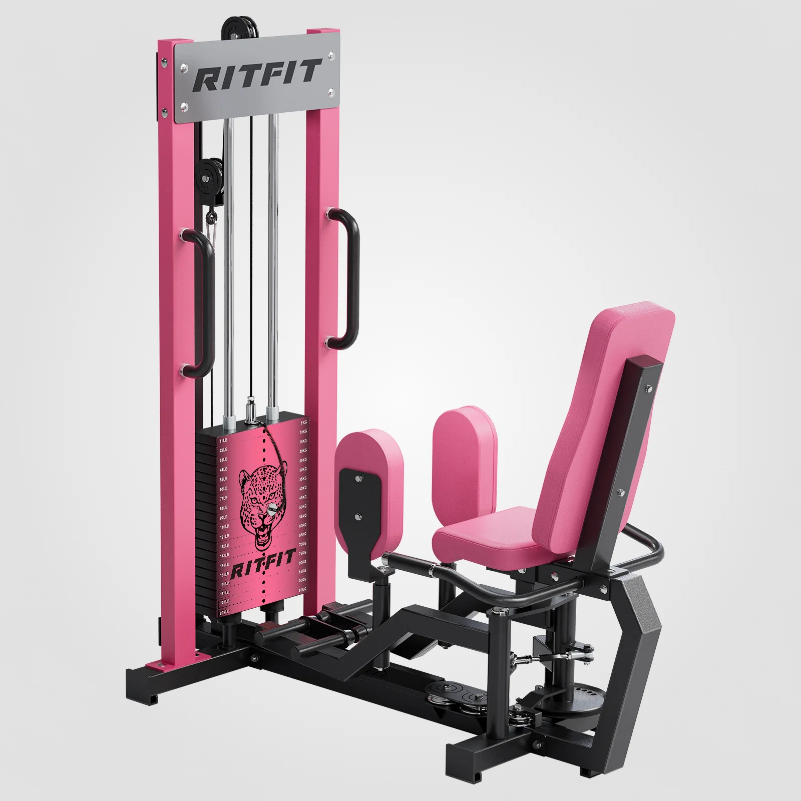 RITFIT LLC Panther pink hip abductor and adductor machine