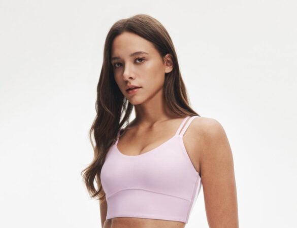 LunaAiry Double-Strap Lace Bra in a product photograph