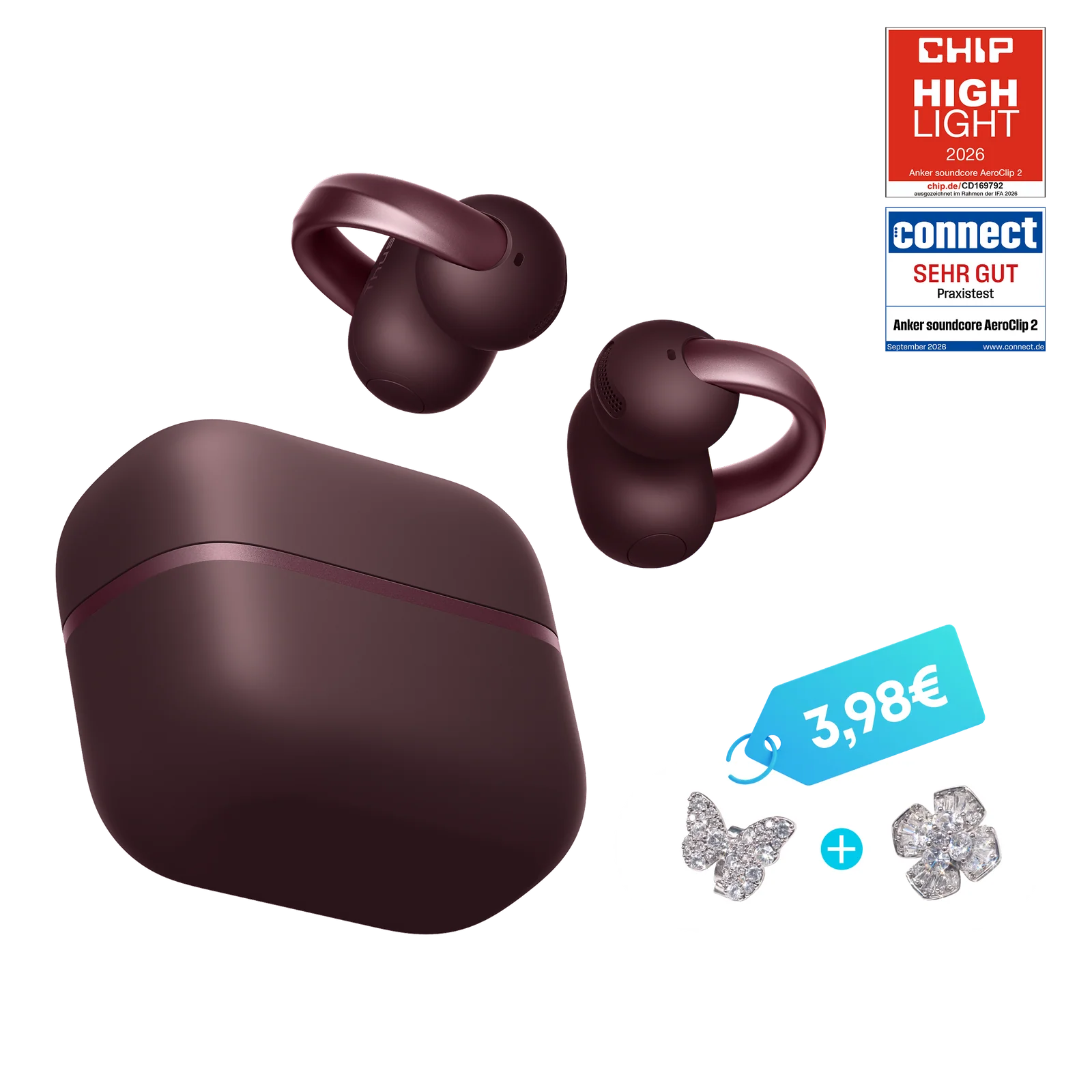 soundcore AeroClip 2 Clip-on-Ohrhörer