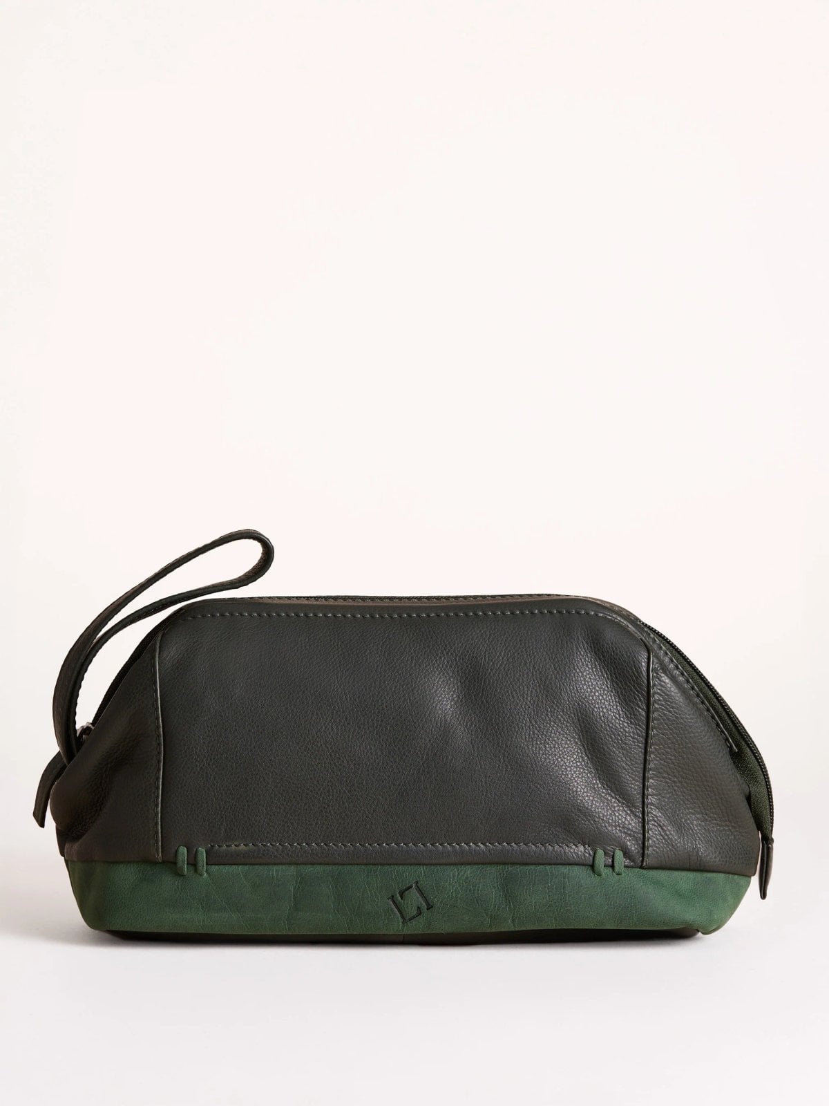 Green Stapleton Leather Washbag