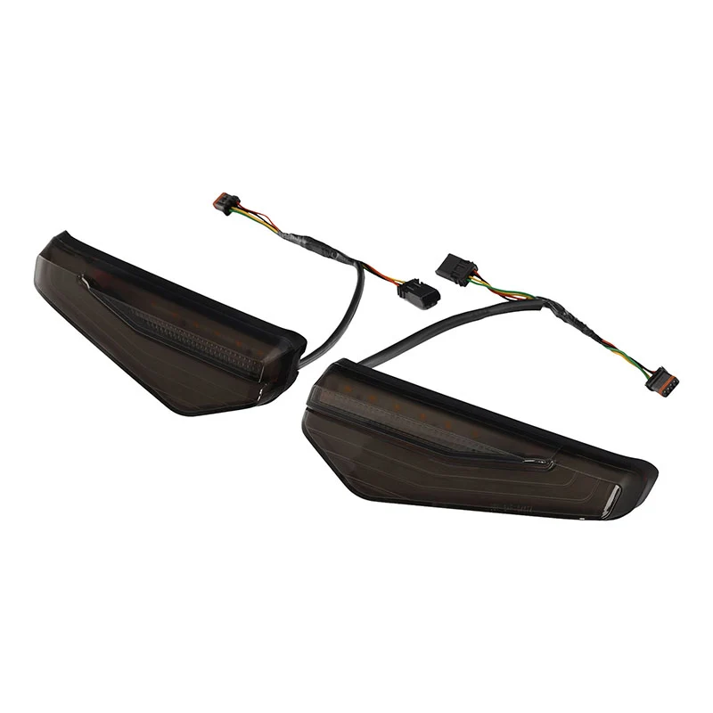 Red and smoked LED saddlebag brake and turn signal lights