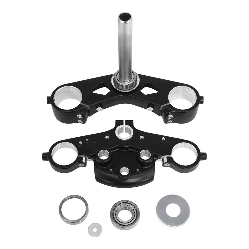 TCMT triple tree steering clamp assembly for a Harley CVO Street Glide