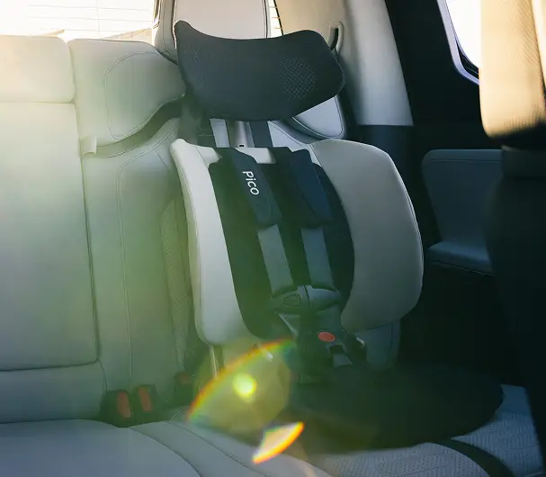 WAYB Pico seat fitted in a vehicle seat